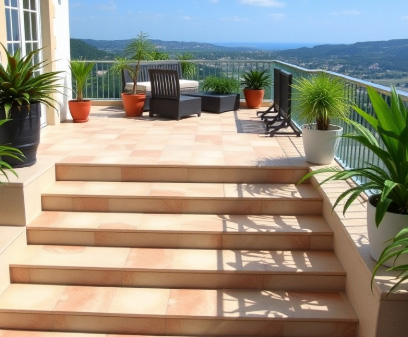 Balcony Steps Tiling