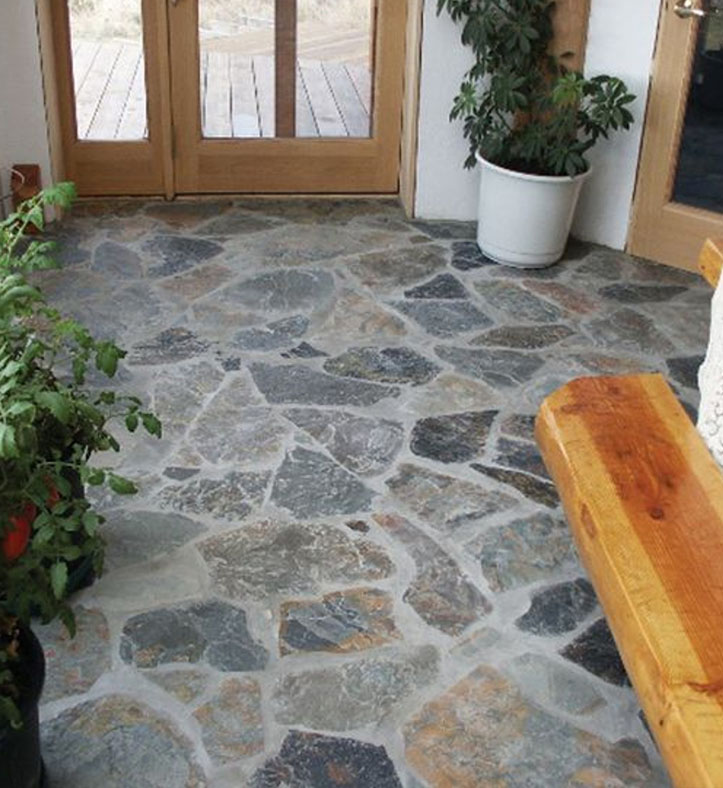Residential stone tiling
