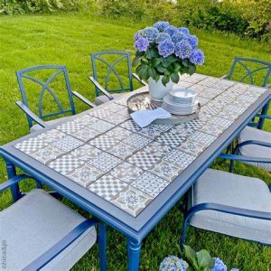 Tile Top Patio Table
